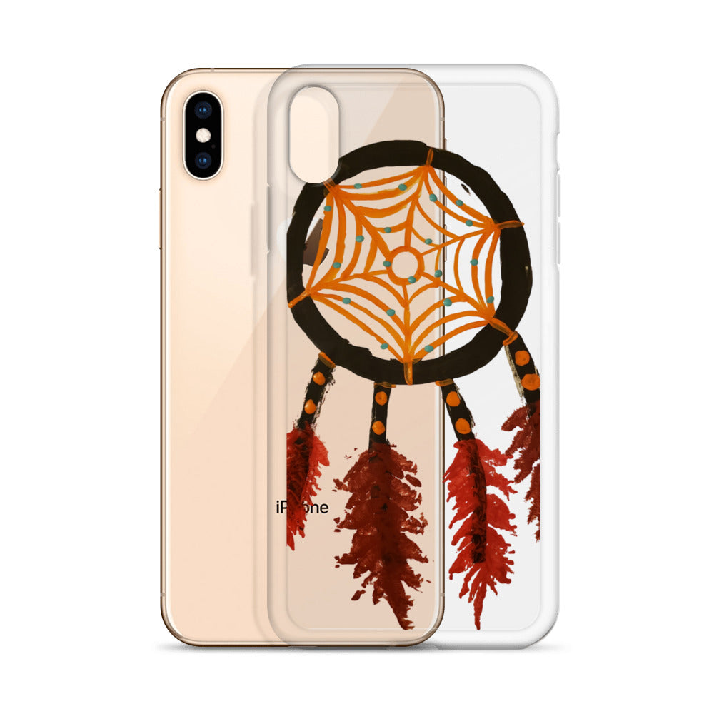 Dreamcatcher orange Clear Case for iPhone®