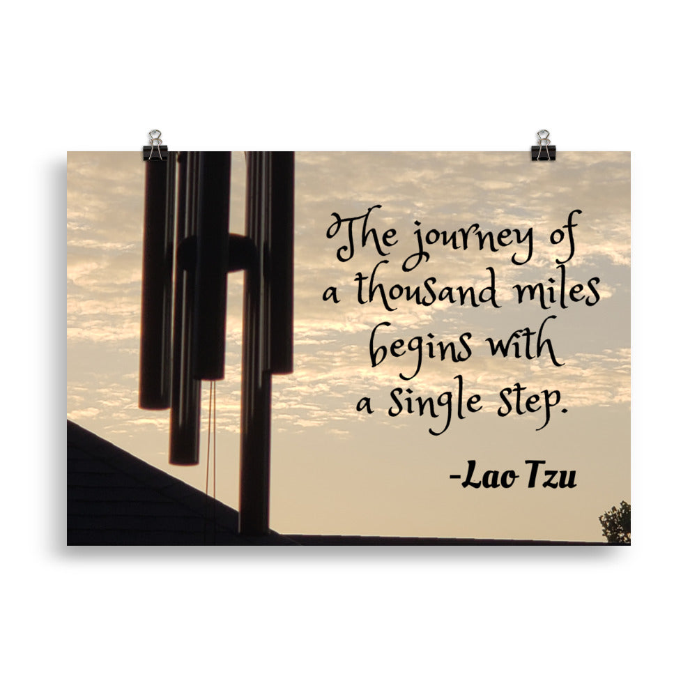 Lao Tzu "Journey" Poster