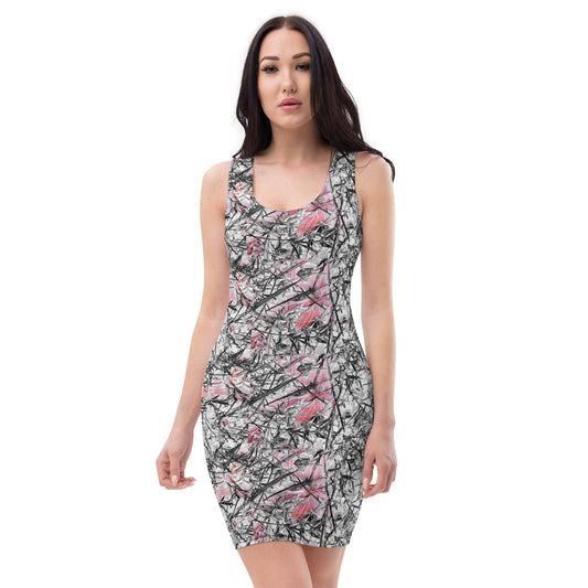 Nature by BL grey and pink Sublimation Cut & Sew Dress