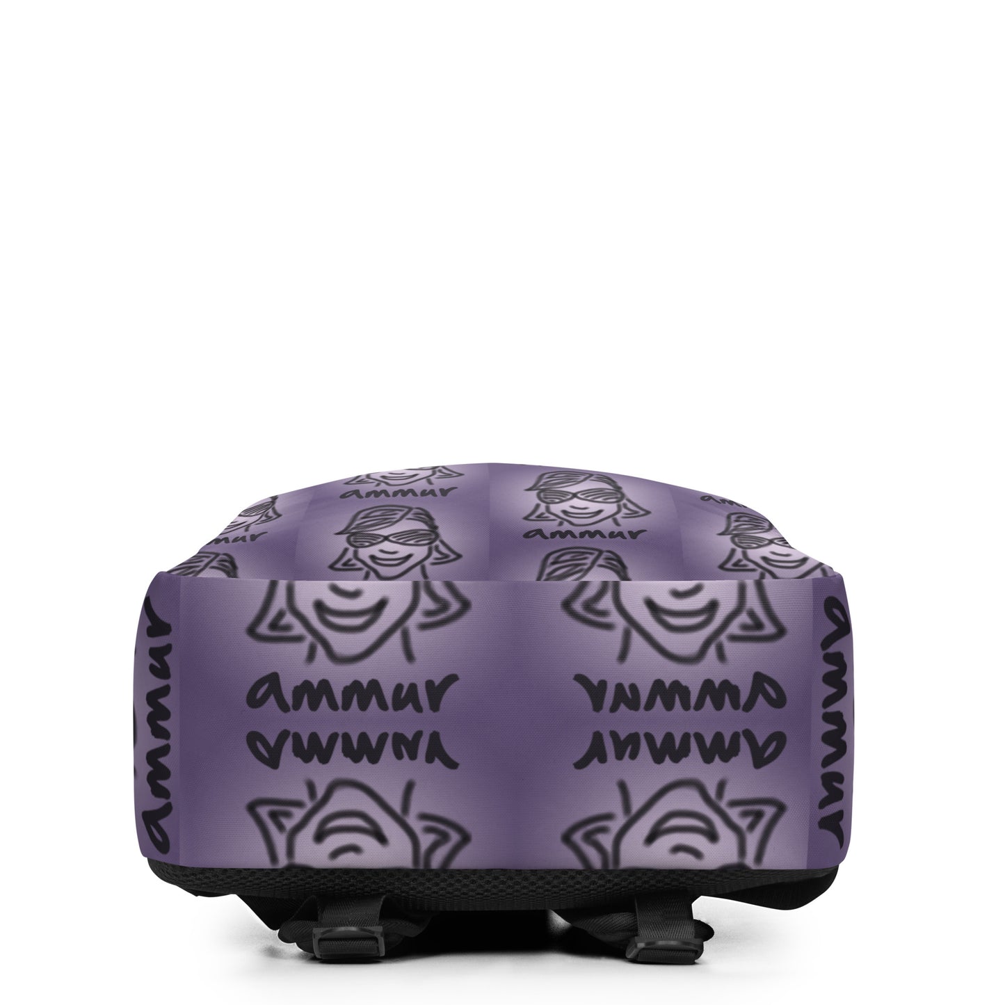 Ammur Logo Purple Minimalist Backpack