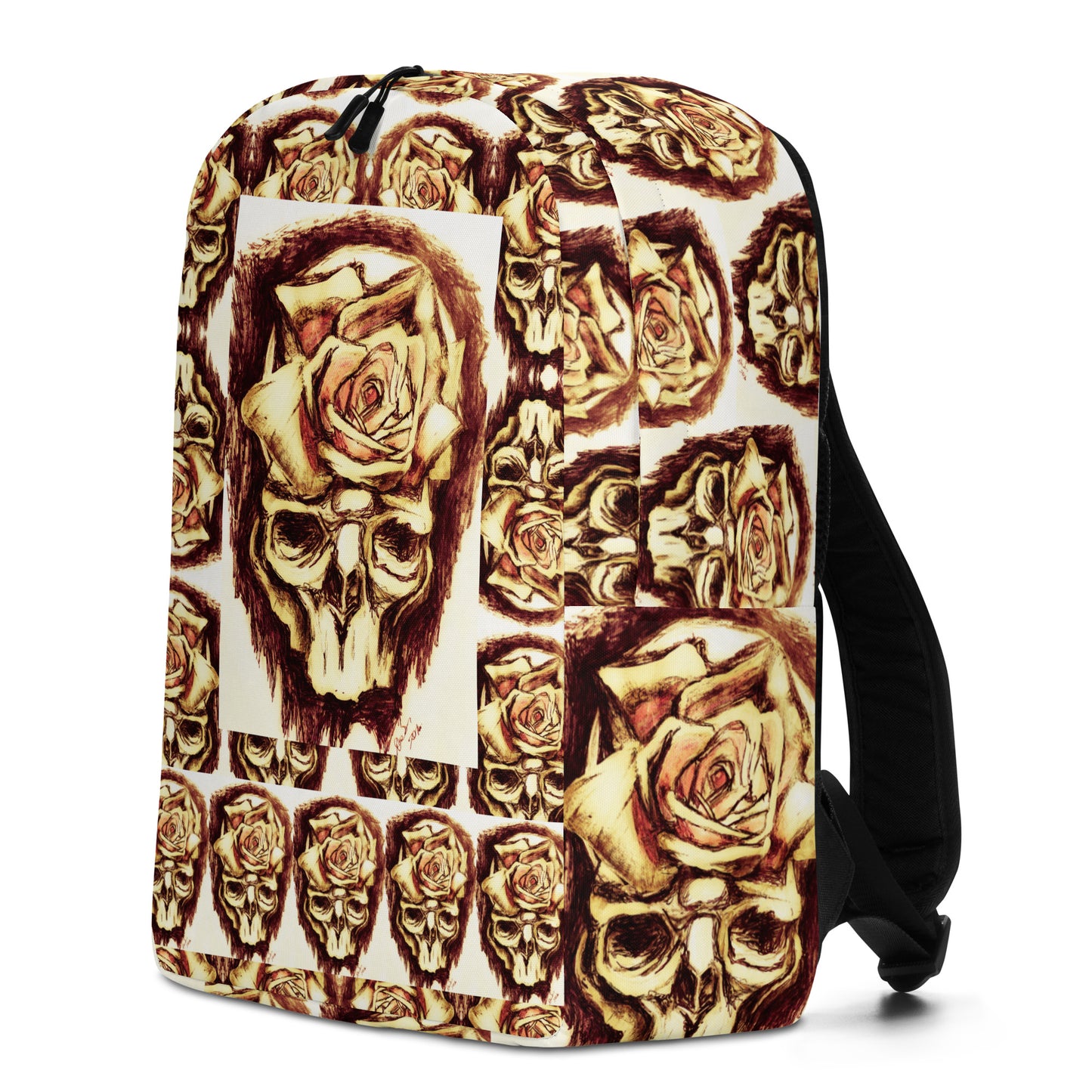 Yellow Skull Minimalist Backpack