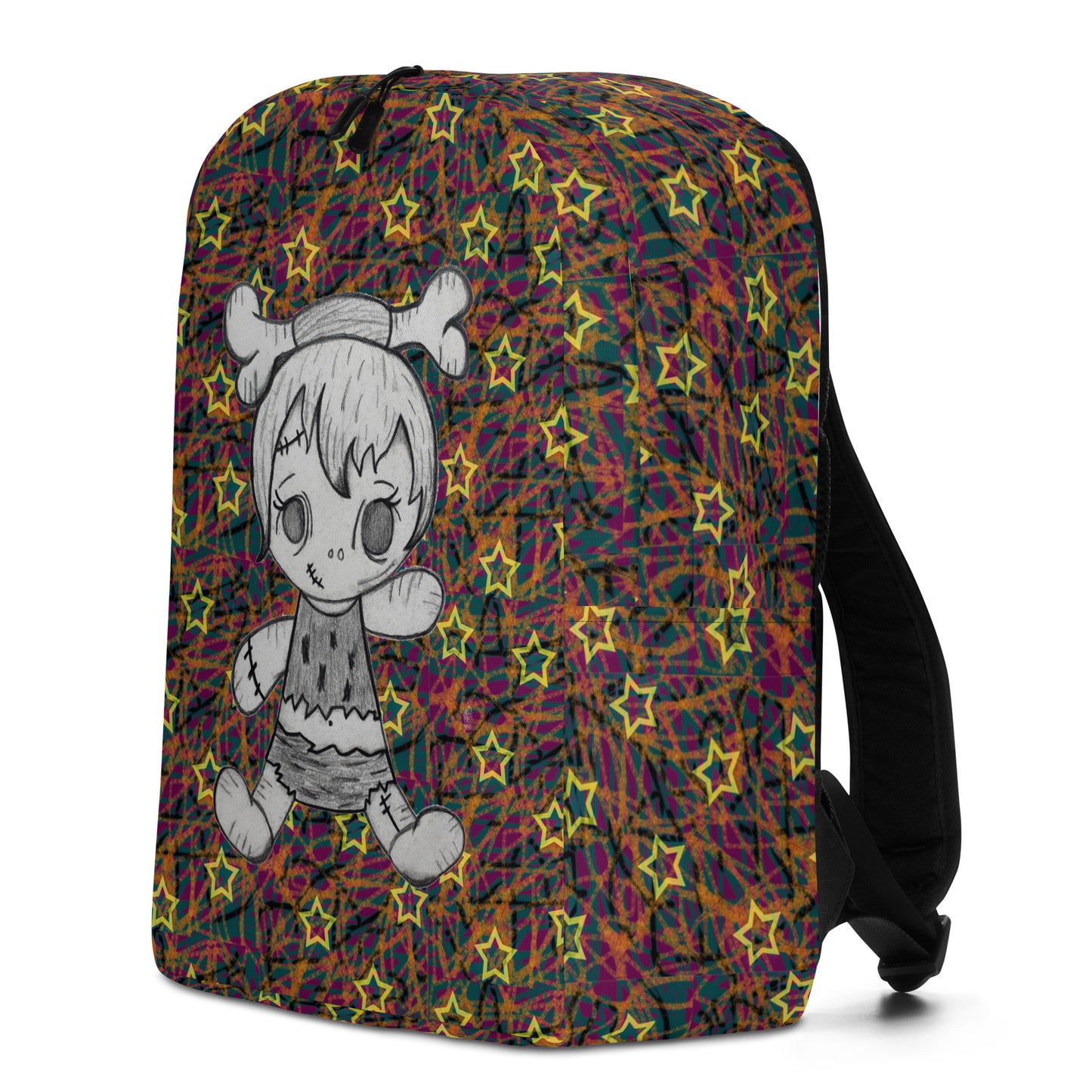 Stars w/Pebbles multicolor Minimalist Backpack