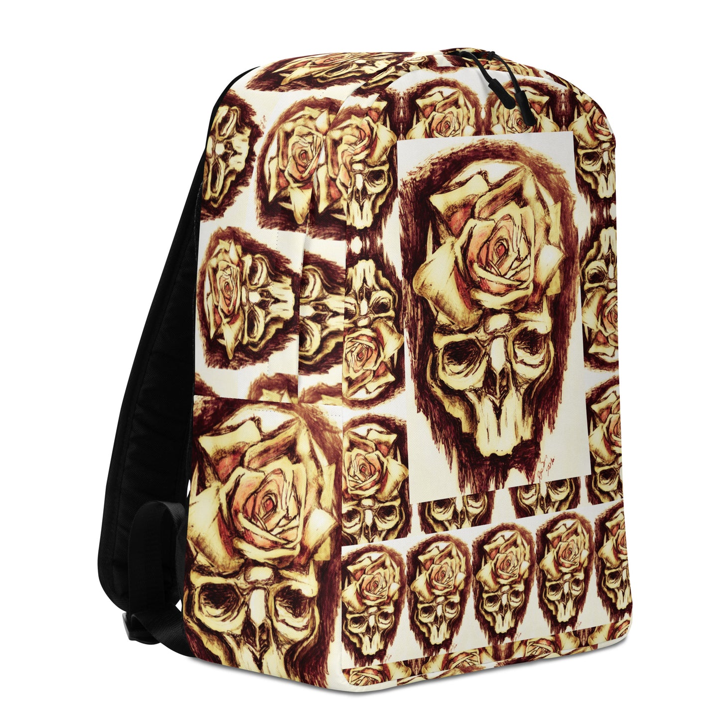 Yellow Skull Minimalist Backpack