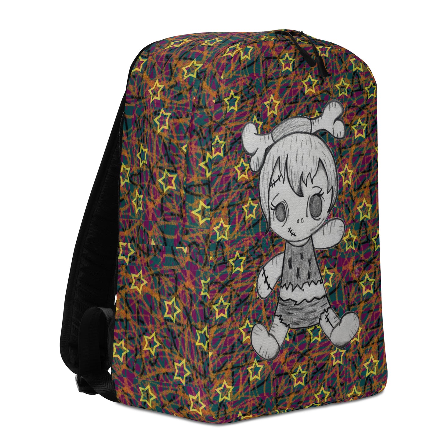 Stars w/Pebbles multicolor Minimalist Backpack