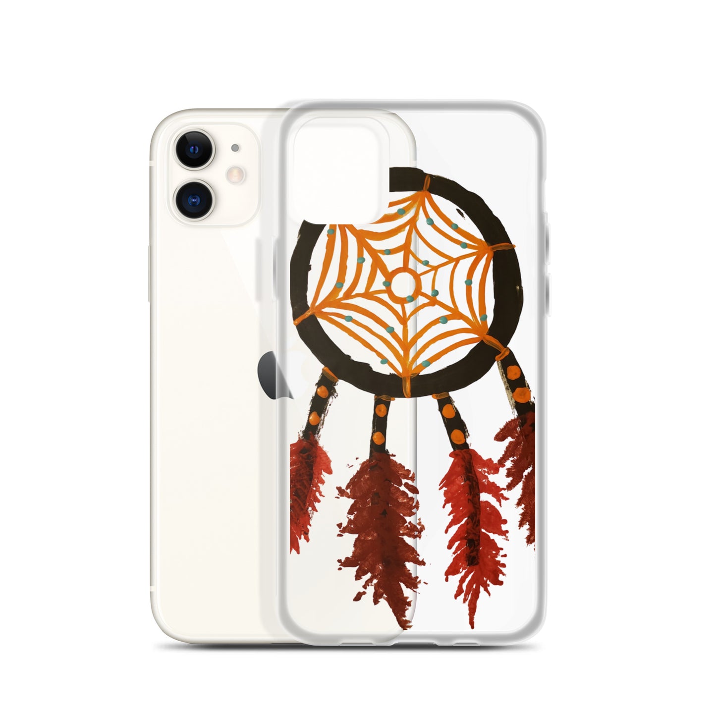 Dreamcatcher orange Clear Case for iPhone®