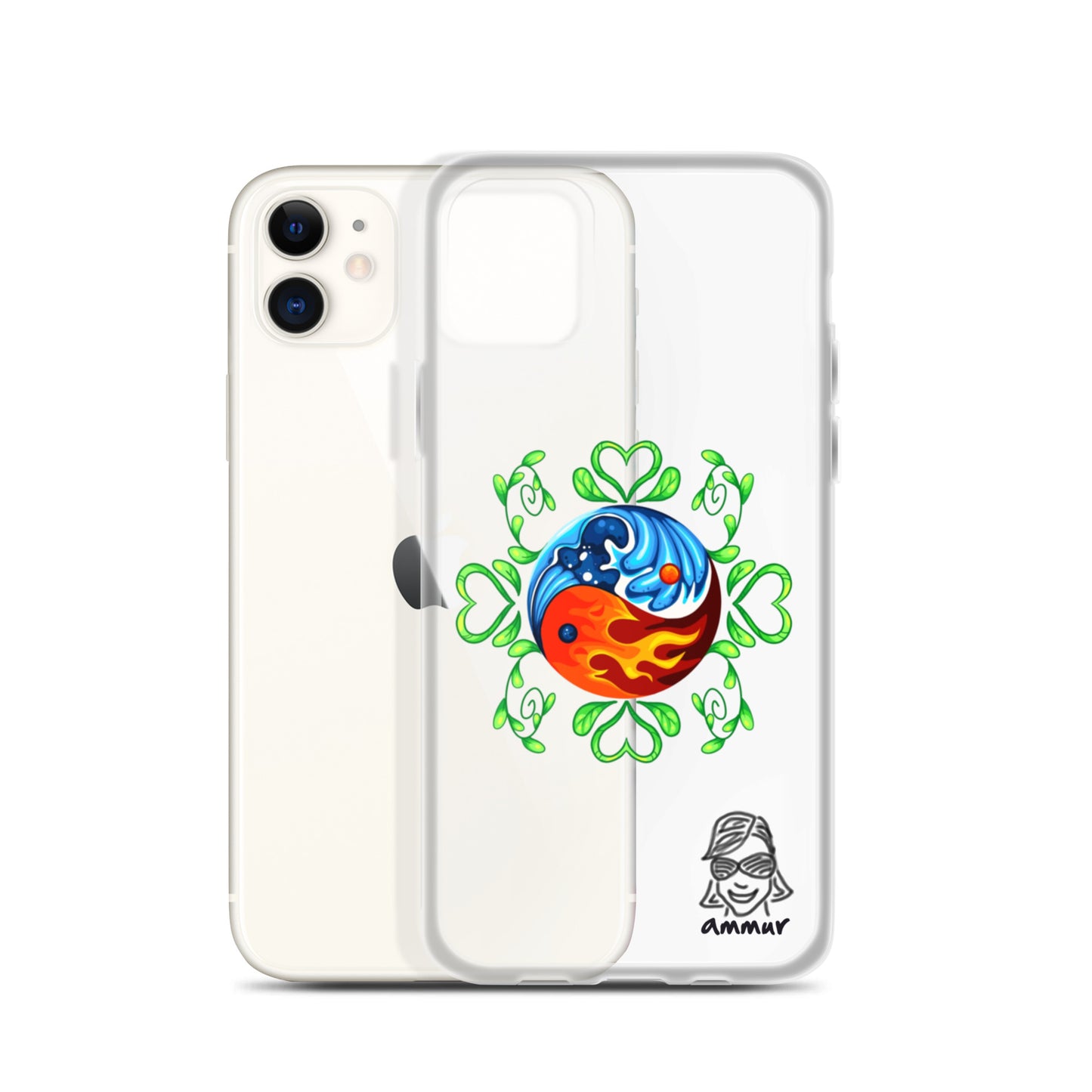 Yin Yang Clear Case for iPhone®