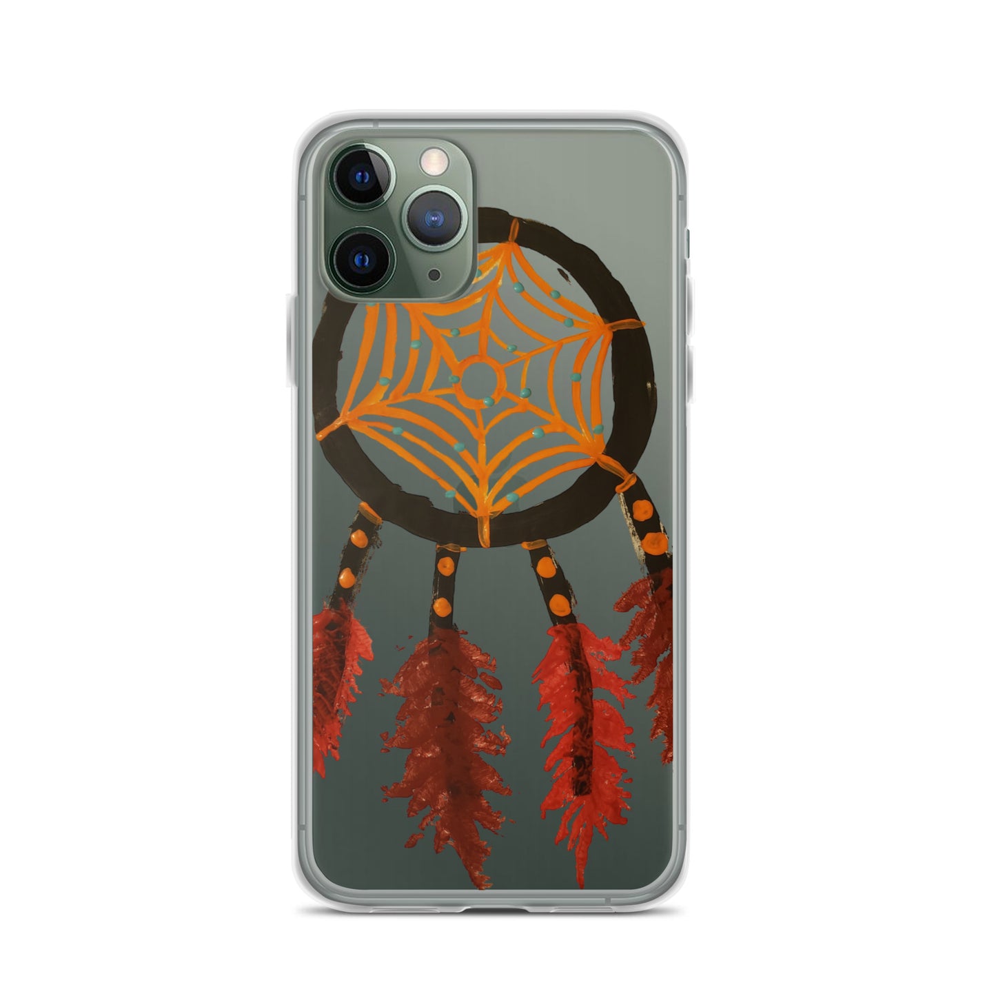 Dreamcatcher orange Clear Case for iPhone®
