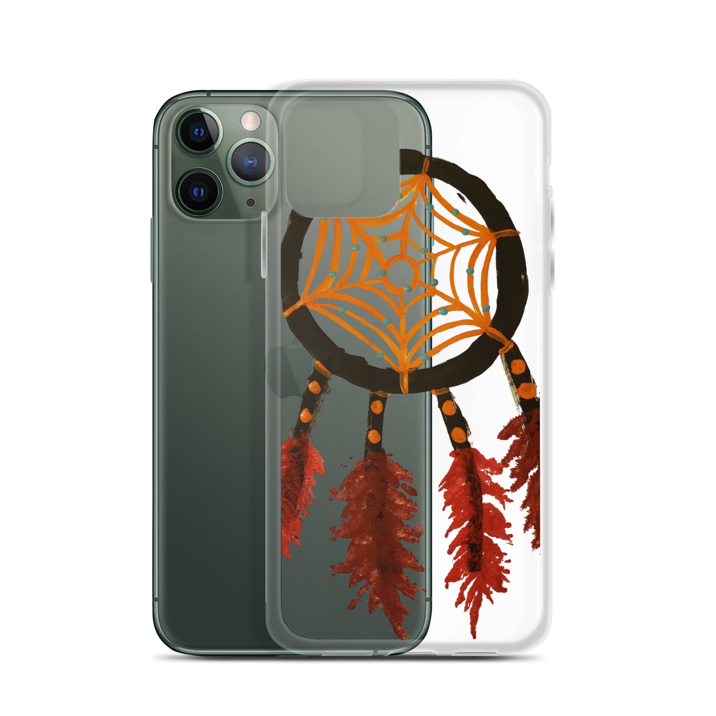 Dreamcatcher orange Clear Case for iPhone®