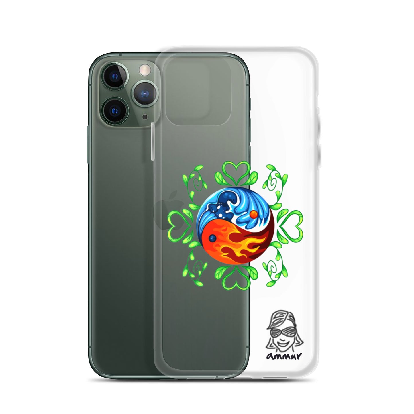 Yin Yang Clear Case for iPhone®