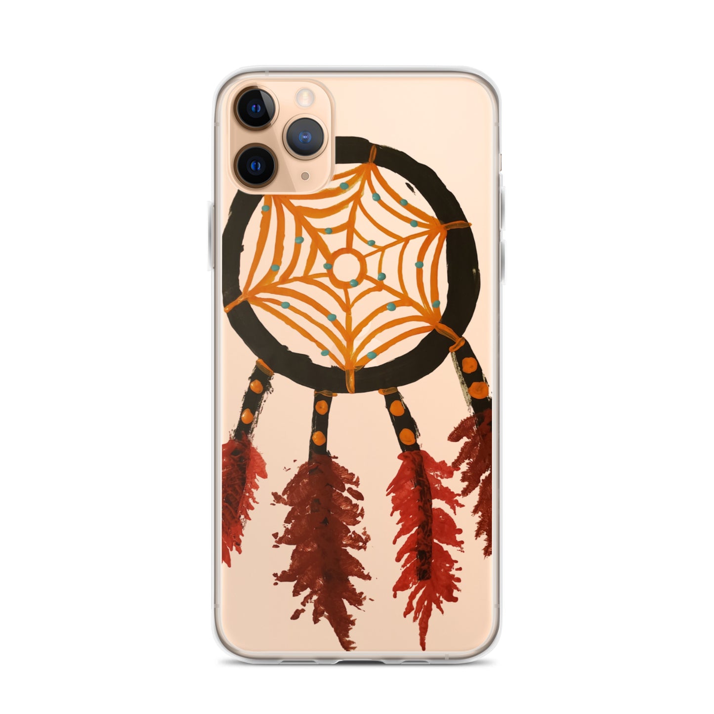 Dreamcatcher orange Clear Case for iPhone®