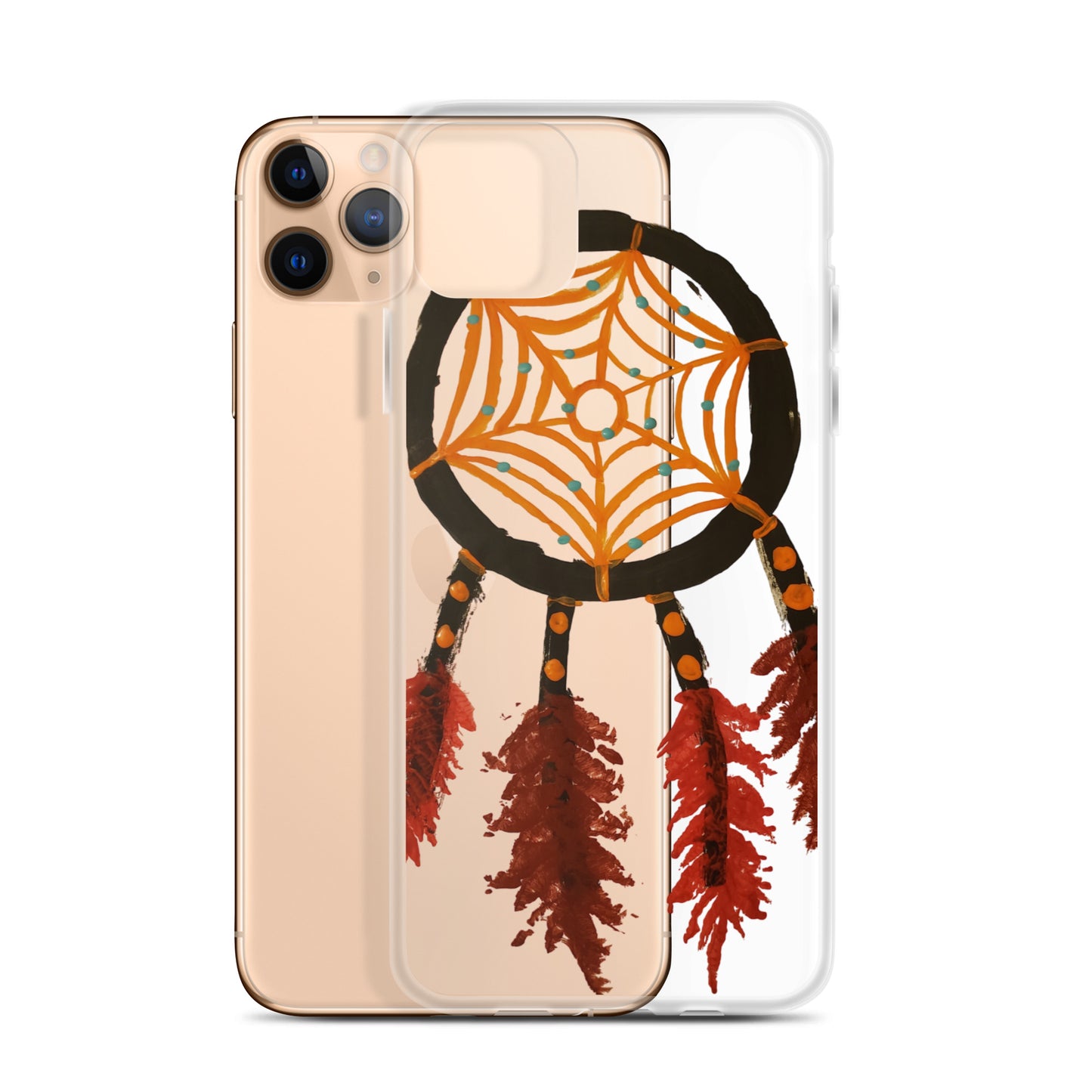 Dreamcatcher orange Clear Case for iPhone®