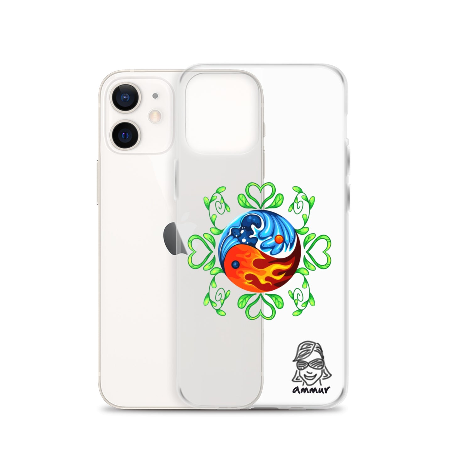 Yin Yang Clear Case for iPhone®