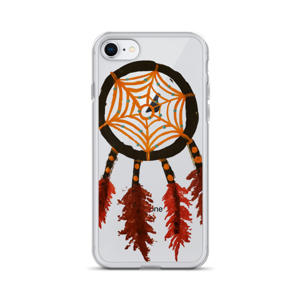Dreamcatcher orange Clear Case for iPhone®