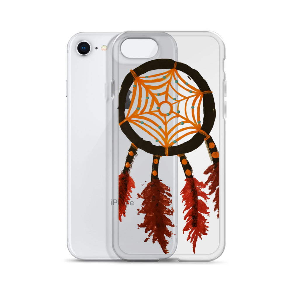 Dreamcatcher orange Clear Case for iPhone®