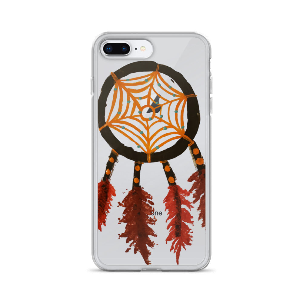 Dreamcatcher orange Clear Case for iPhone®