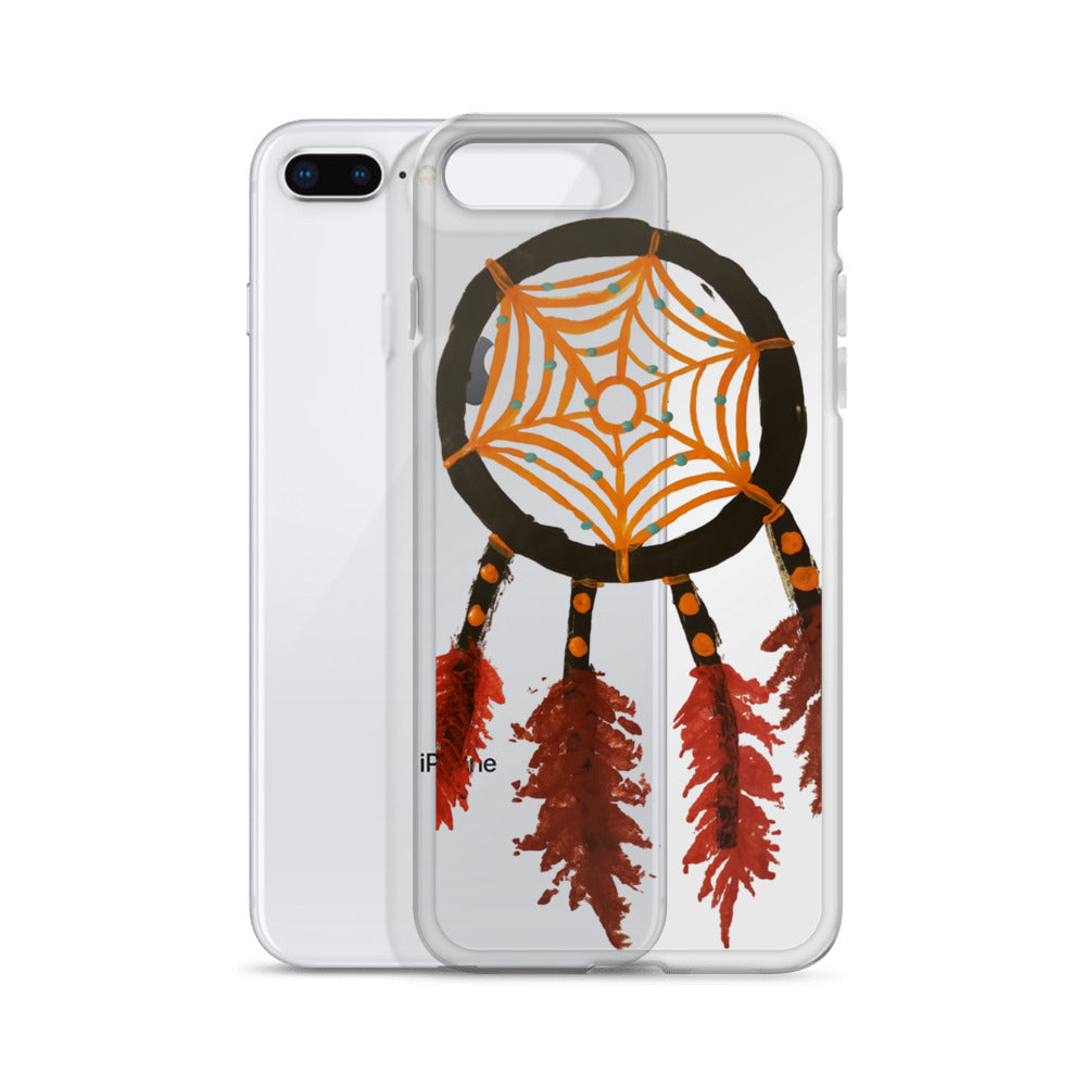 Dreamcatcher orange Clear Case for iPhone®