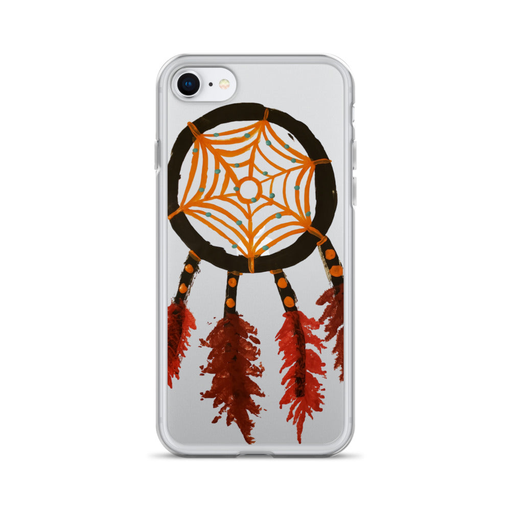 Dreamcatcher orange Clear Case for iPhone®