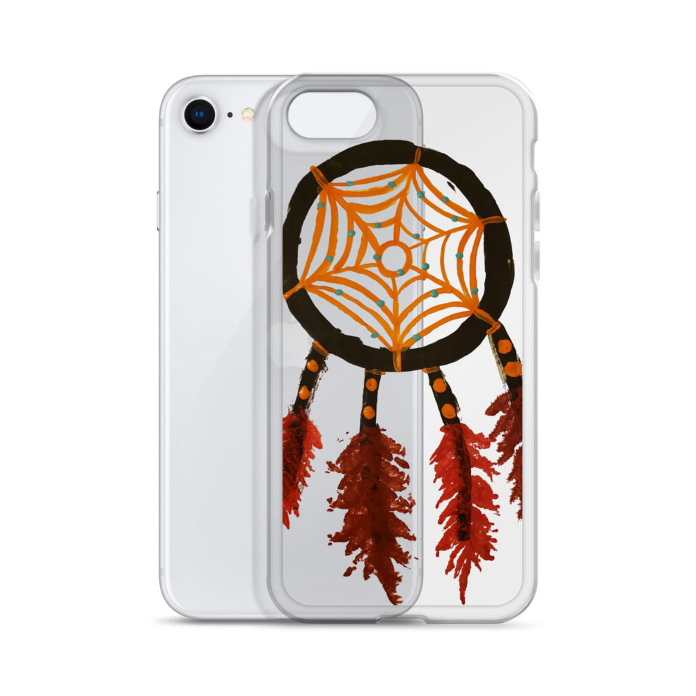 Dreamcatcher orange Clear Case for iPhone®