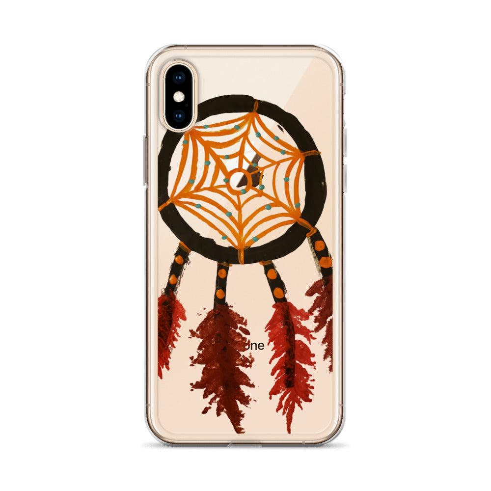Dreamcatcher orange Clear Case for iPhone®