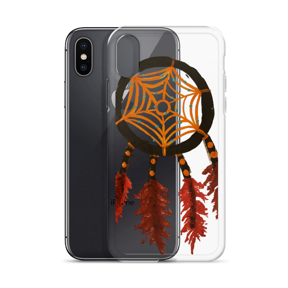 Dreamcatcher orange Clear Case for iPhone®