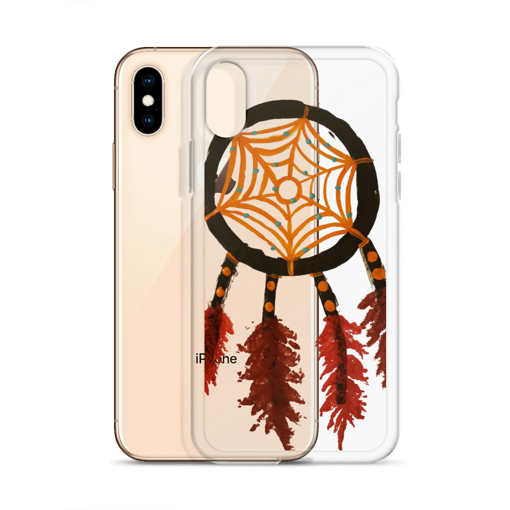 Dreamcatcher orange Clear Case for iPhone®