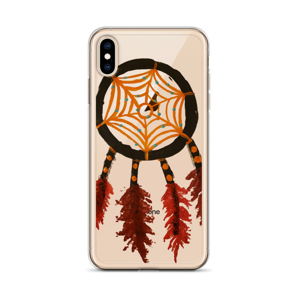 Dreamcatcher orange Clear Case for iPhone®