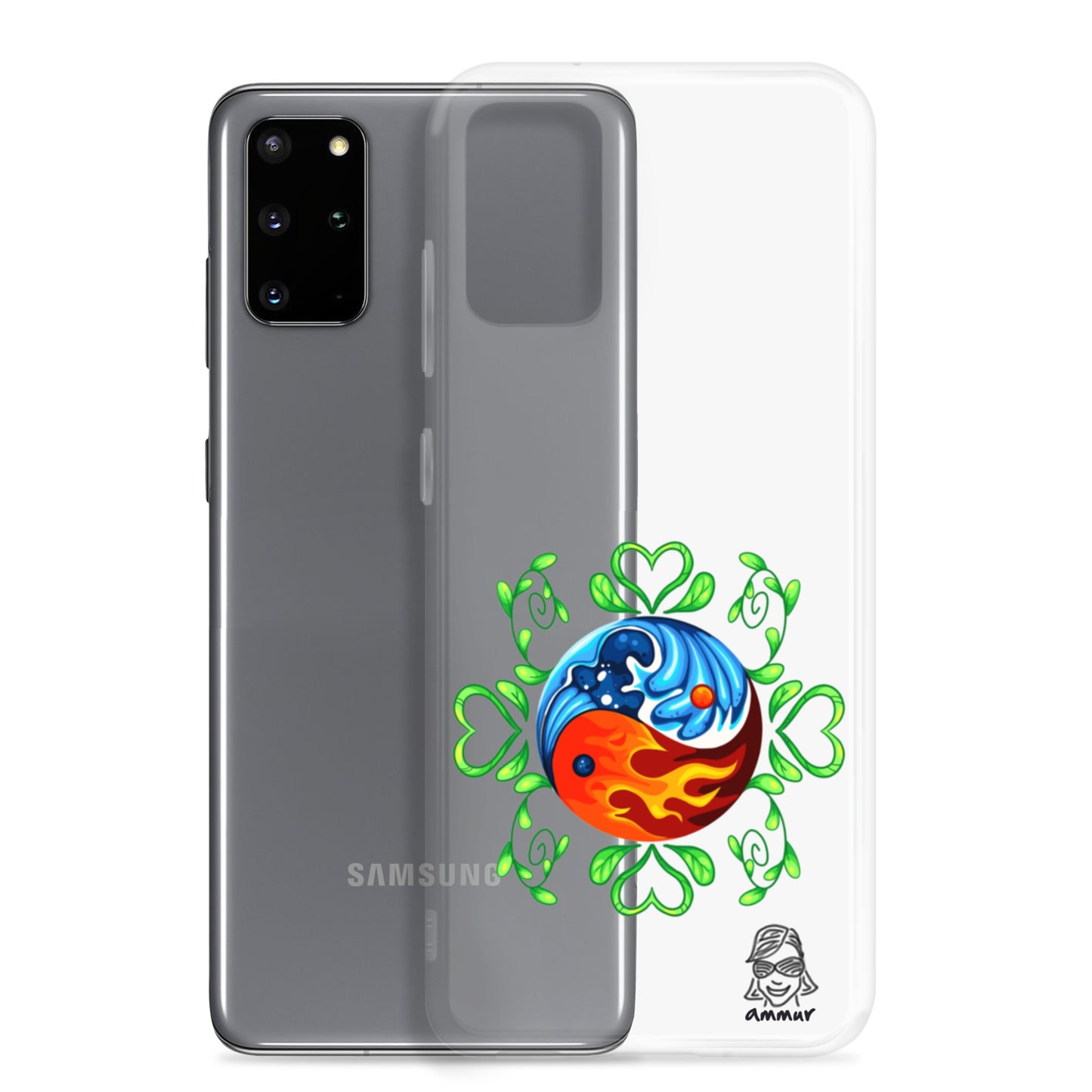 Yin Yang Clear Case for Samsung®