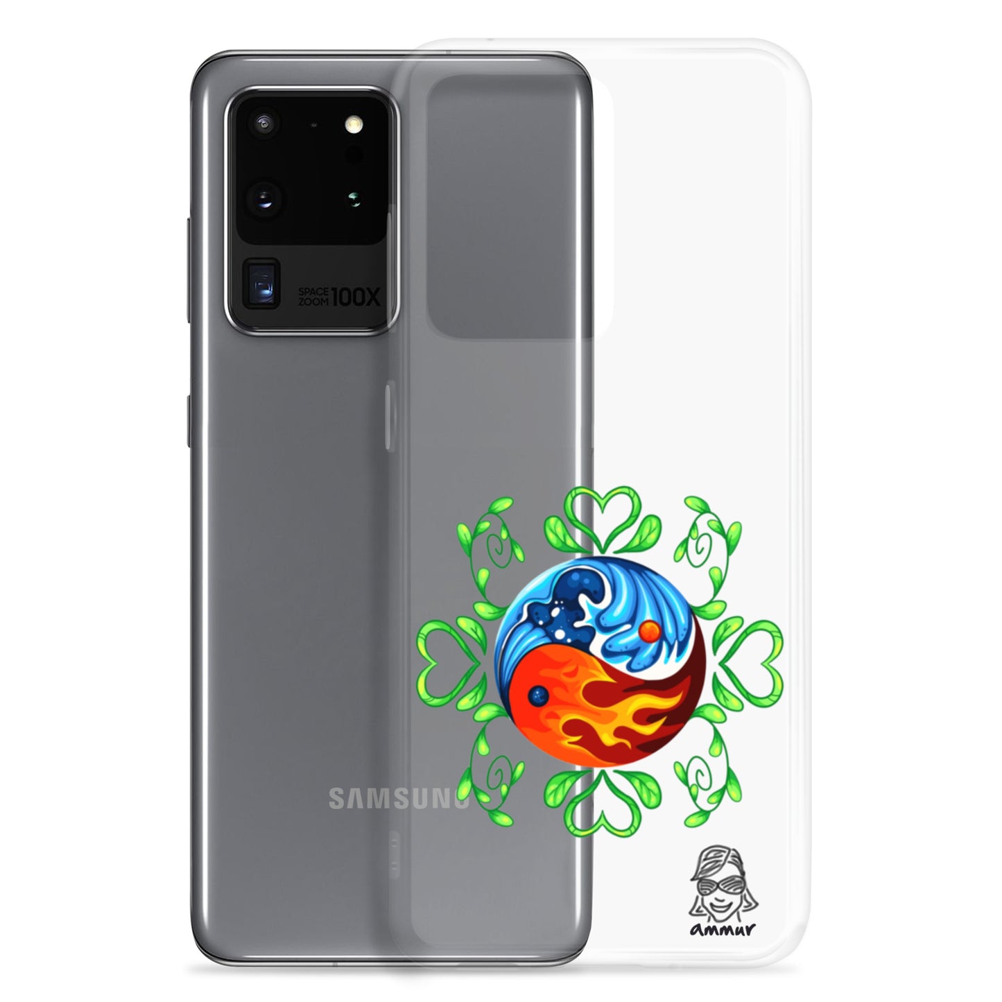 Yin Yang Clear Case for Samsung®
