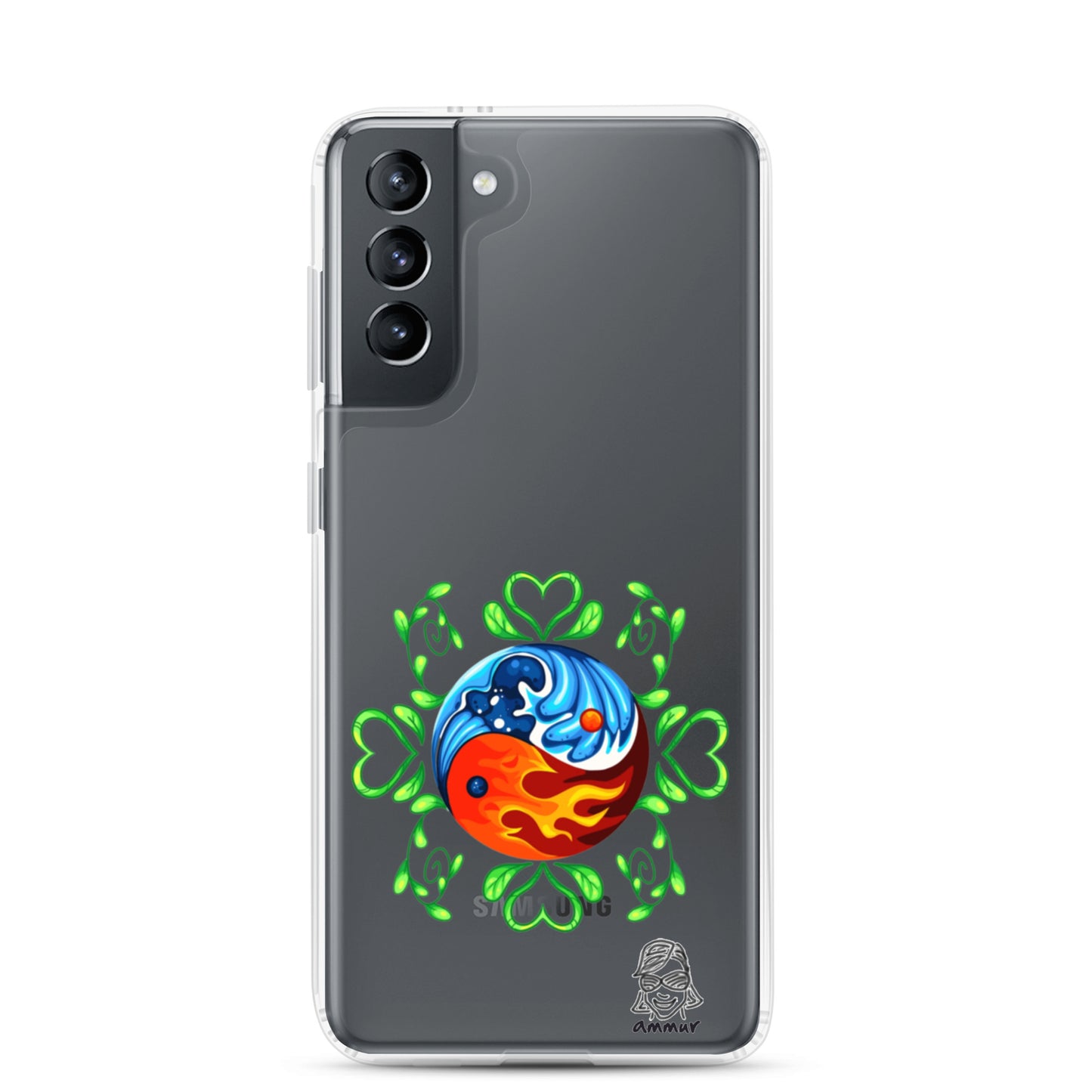 Yin Yang Clear Case for Samsung®