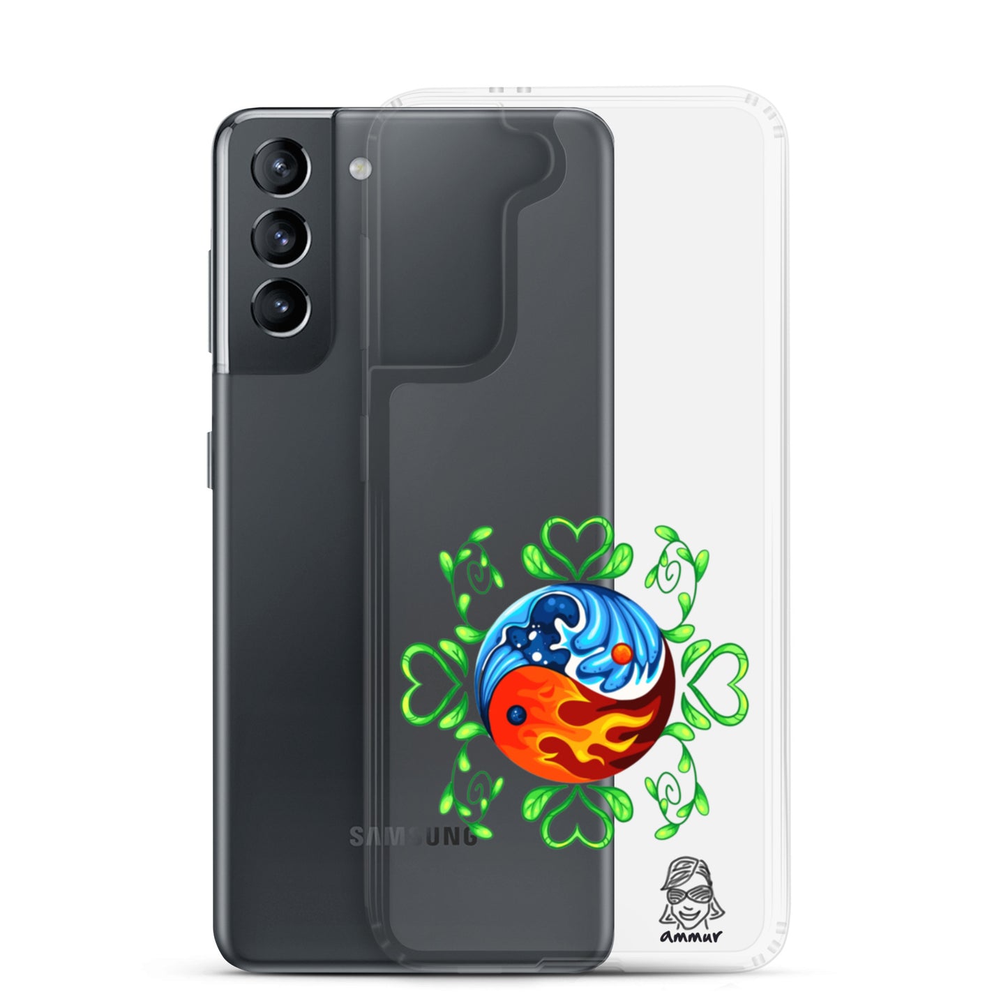 Yin Yang Clear Case for Samsung®