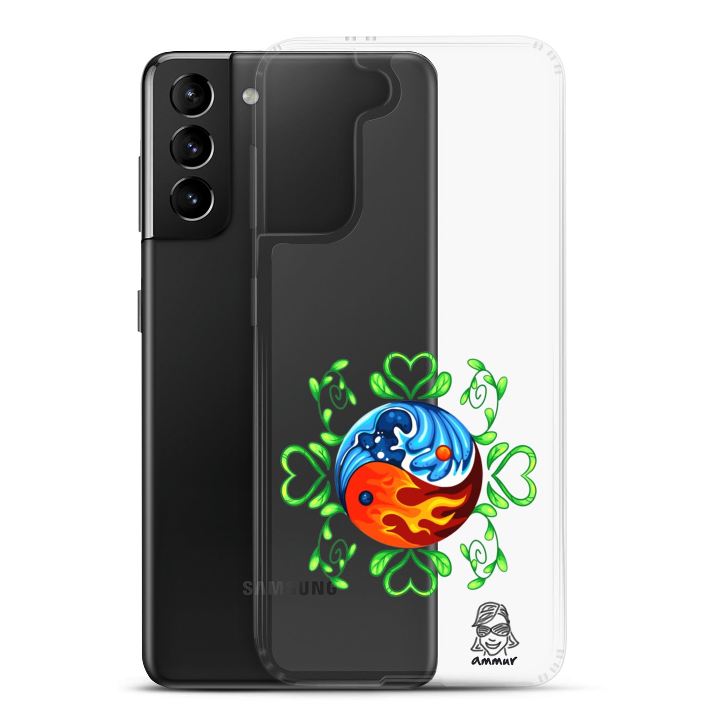 Yin Yang Clear Case for Samsung®