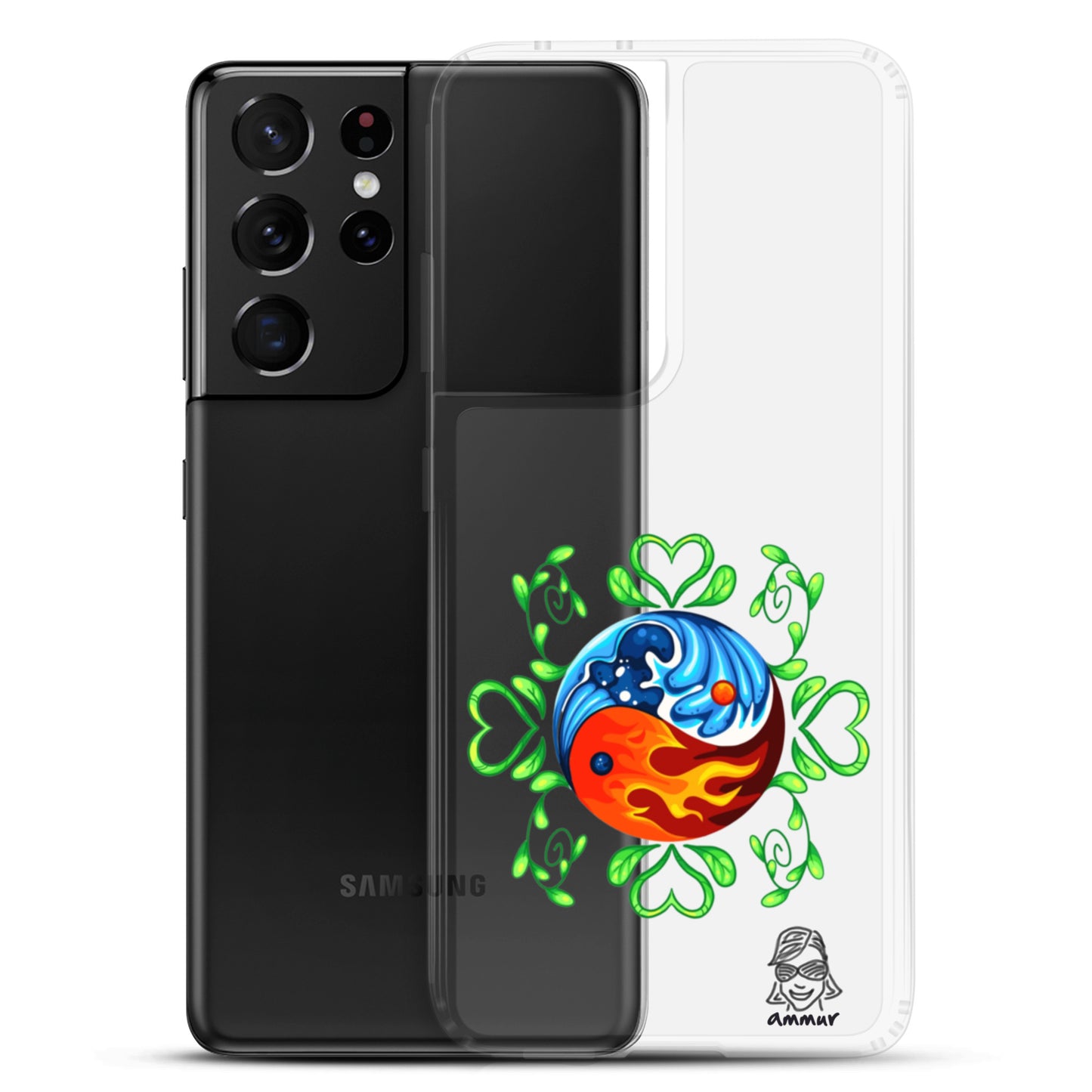 Yin Yang Clear Case for Samsung®