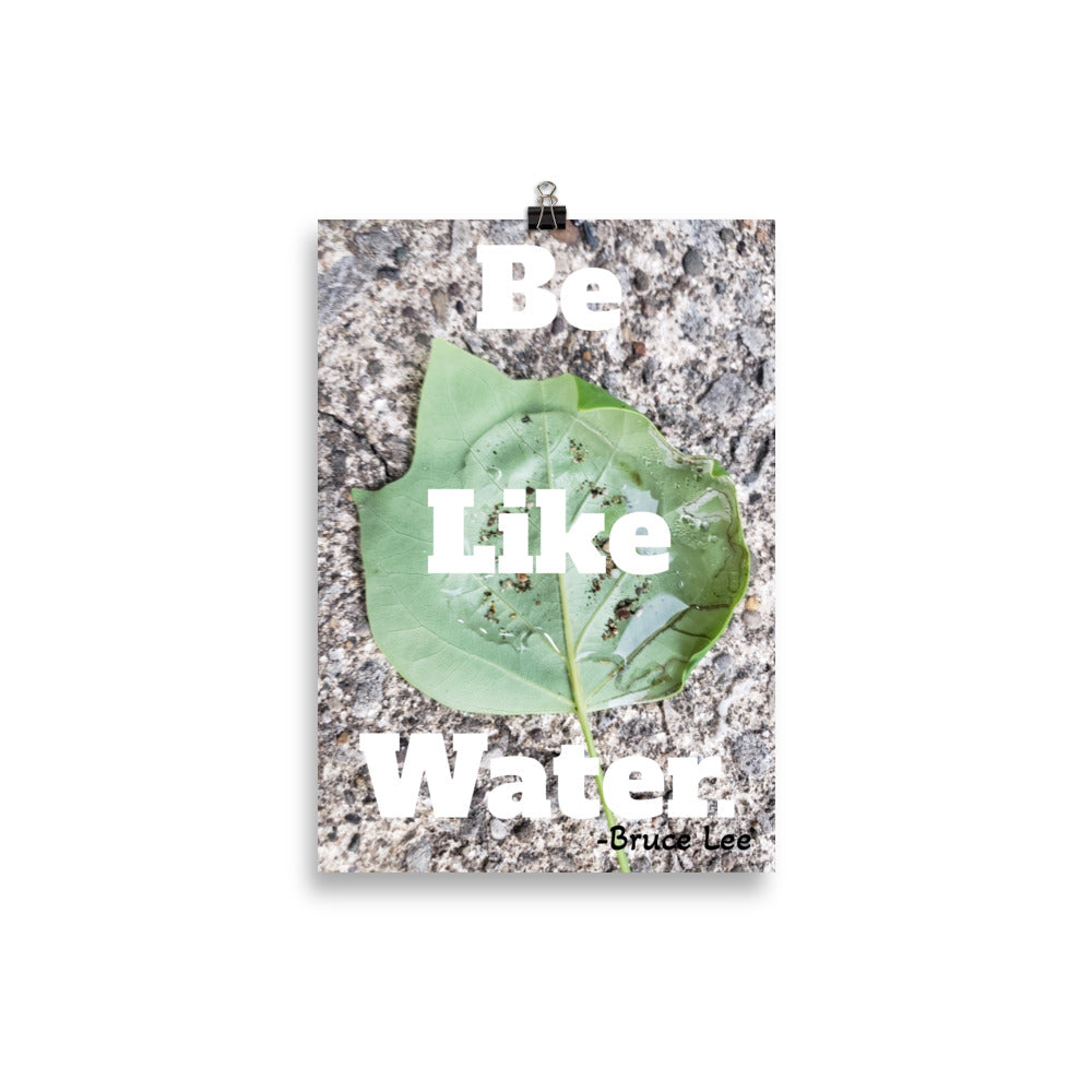 Be Like Water Poster