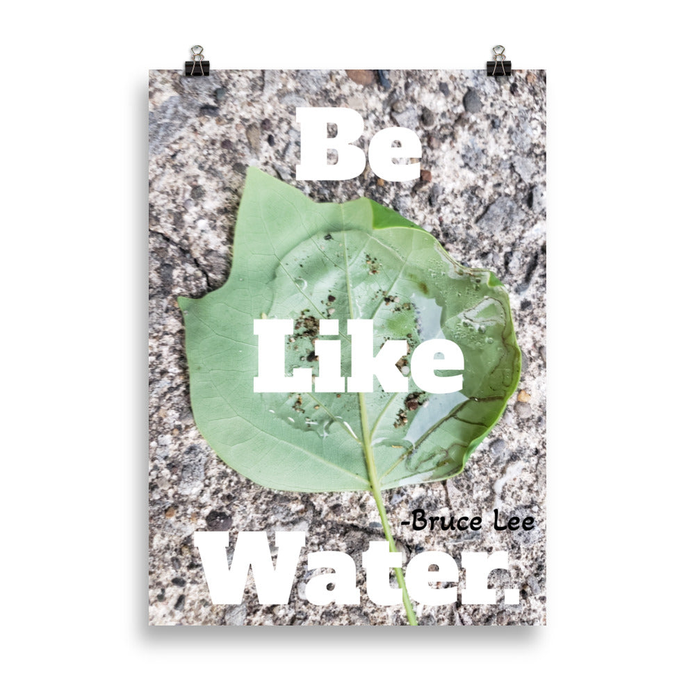 Be Like Water Poster