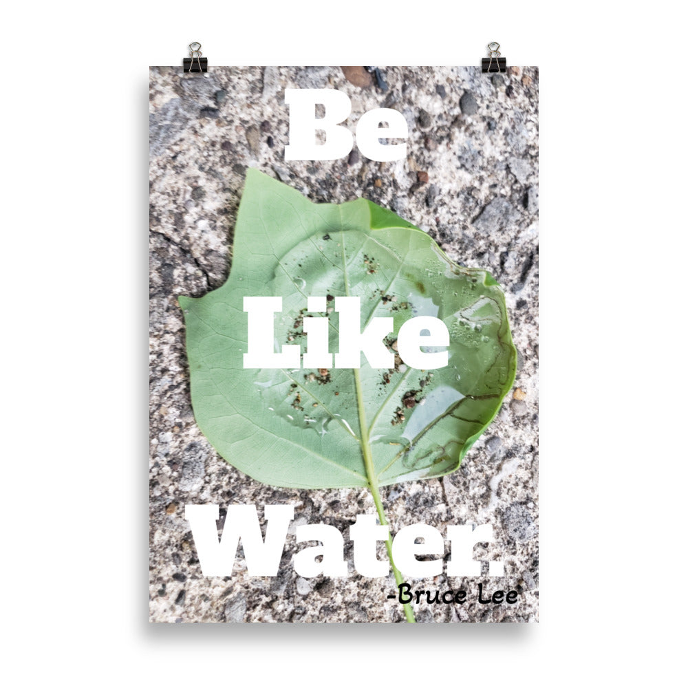 Be Like Water Poster