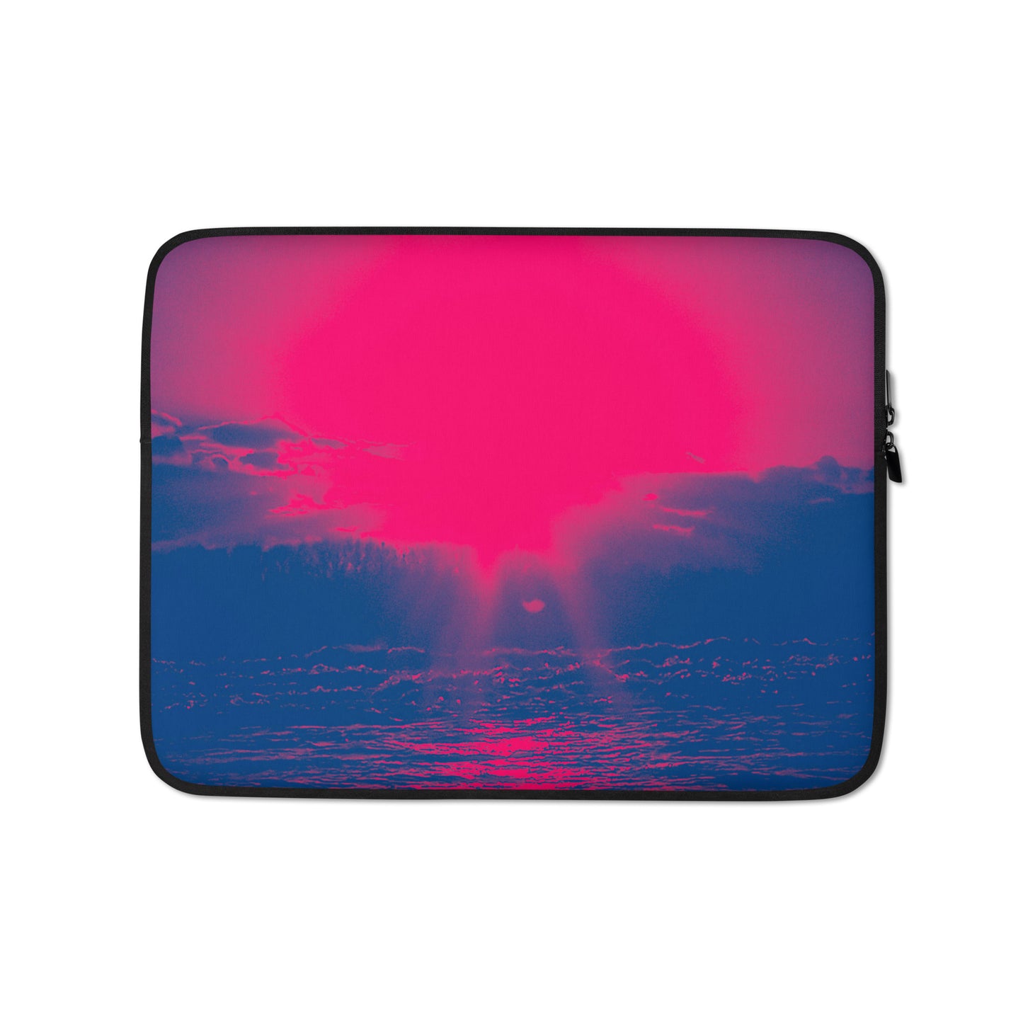 Ocean Sunset red Laptop Sleeve