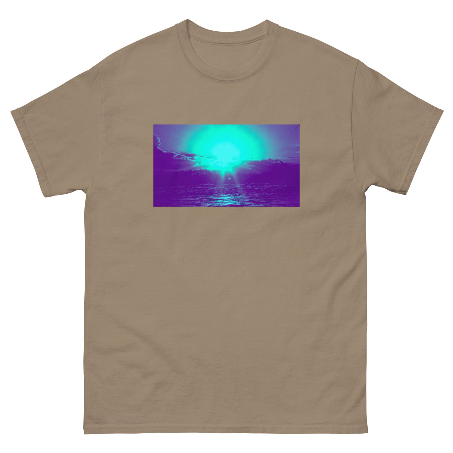 Ocean Sunset blue Men's classic tee