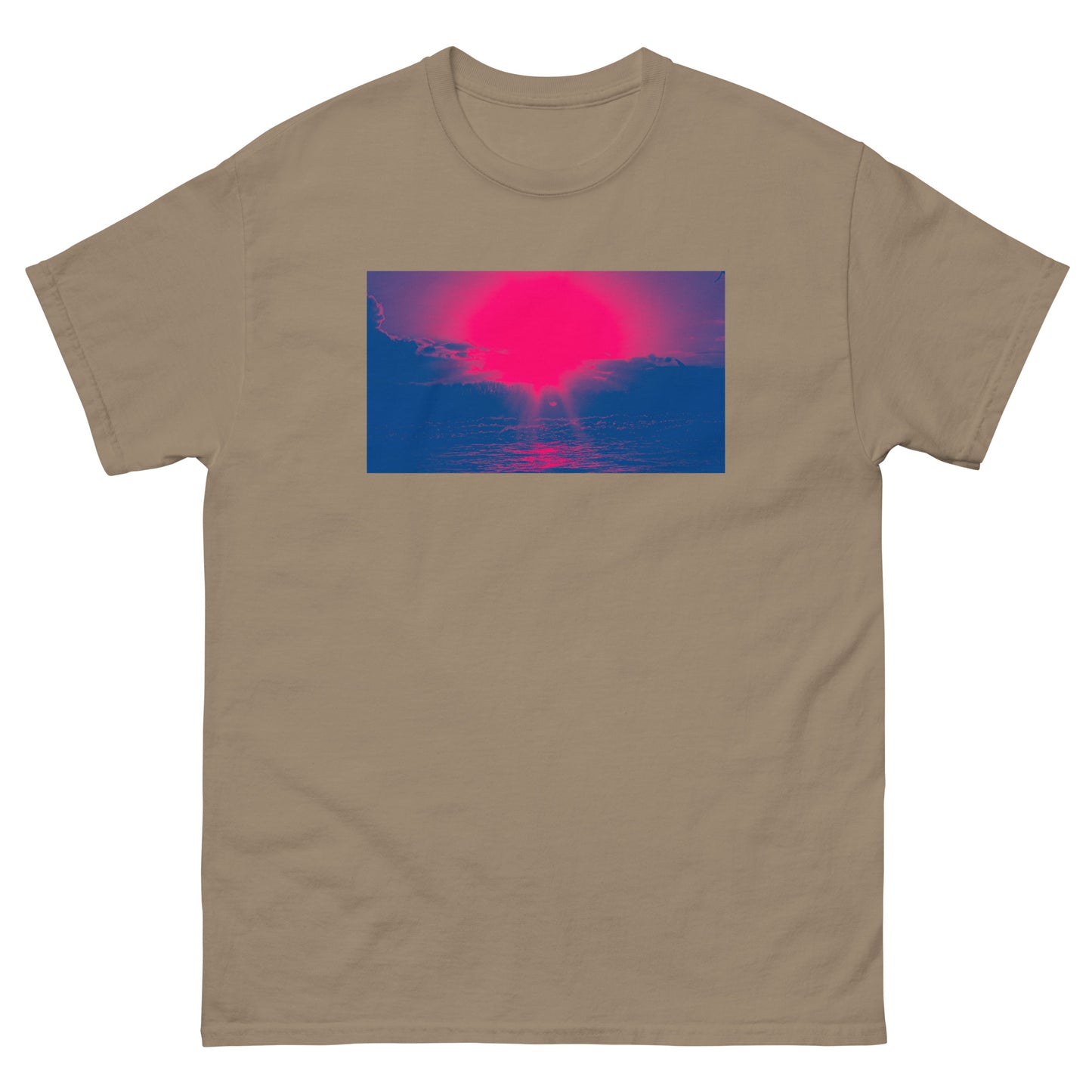 Ocean Sunset red Men's classic tee