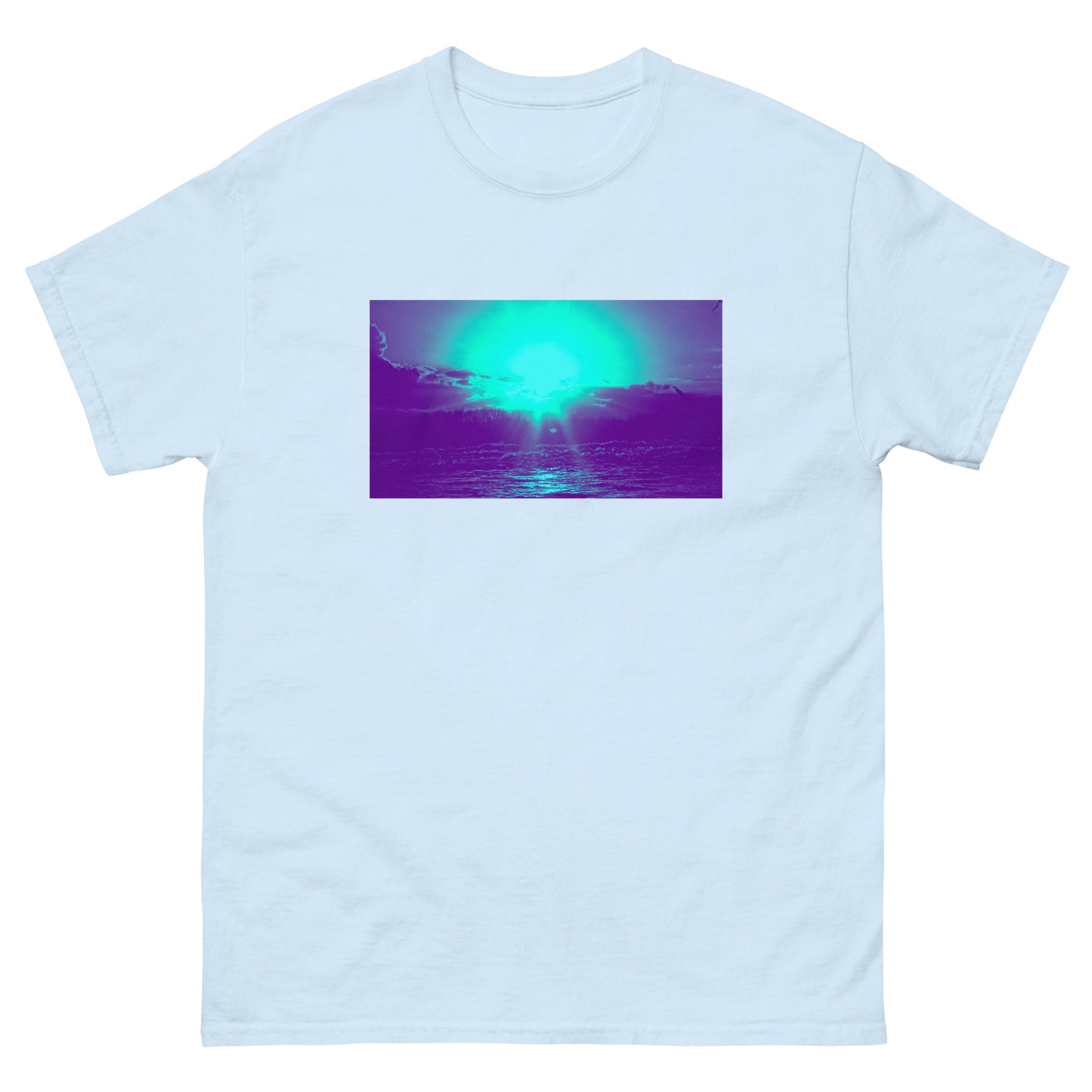 Ocean Sunset blue Men's classic tee