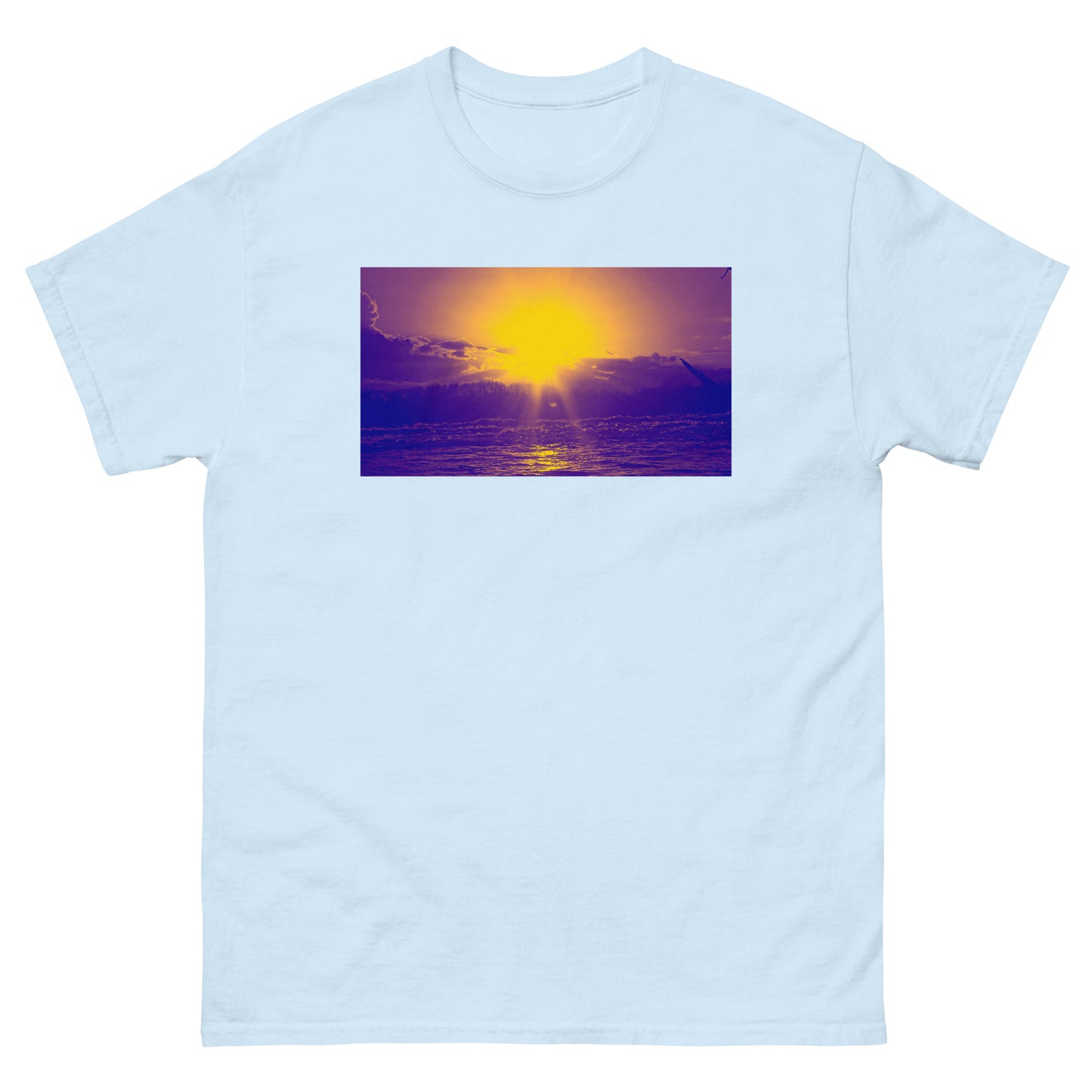 Ocean Sunset purple Men's classic tee