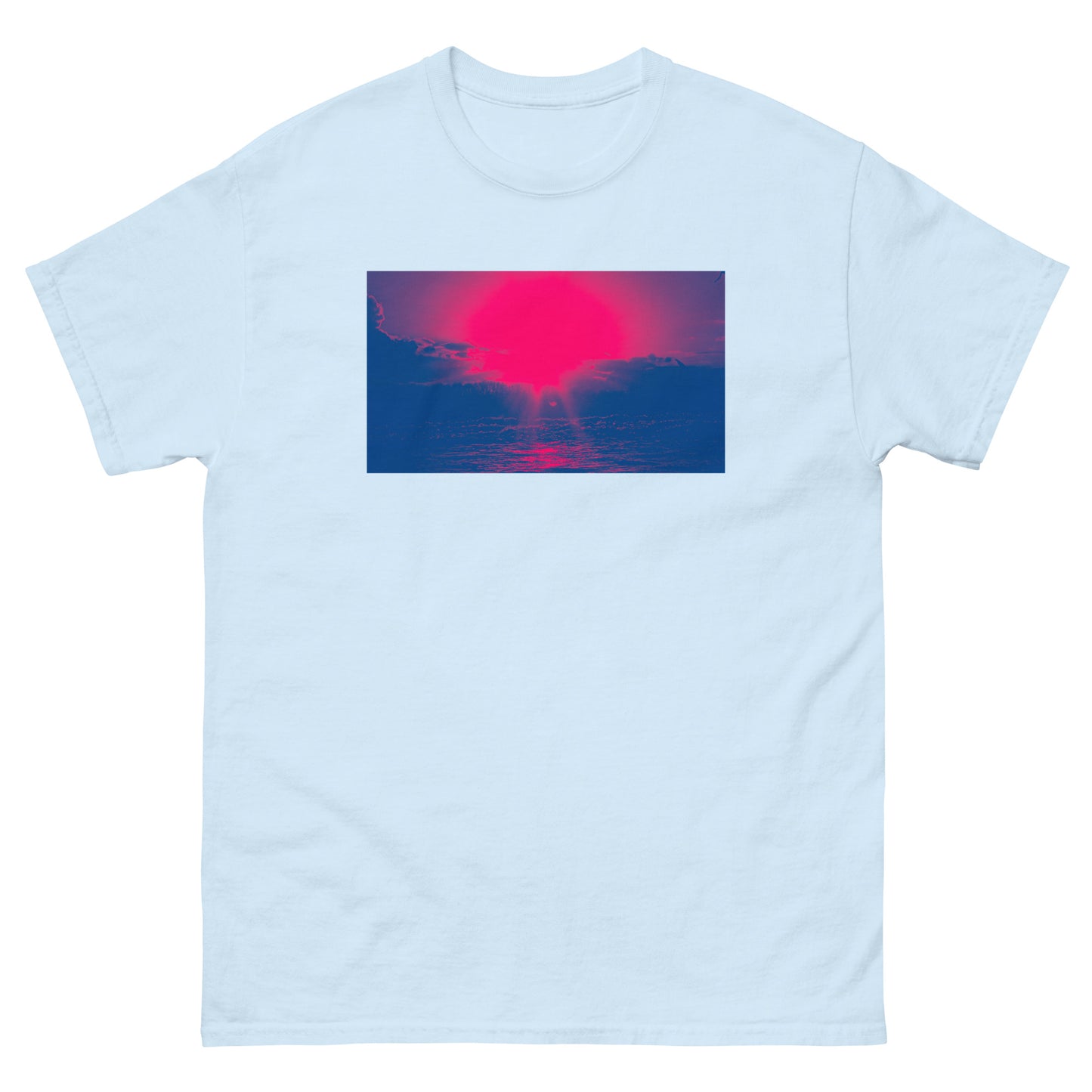 Ocean Sunset red Men's classic tee