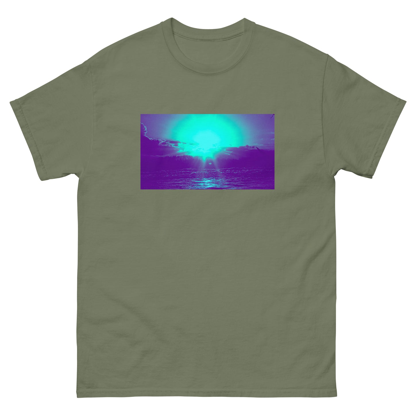 Ocean Sunset blue Men's classic tee