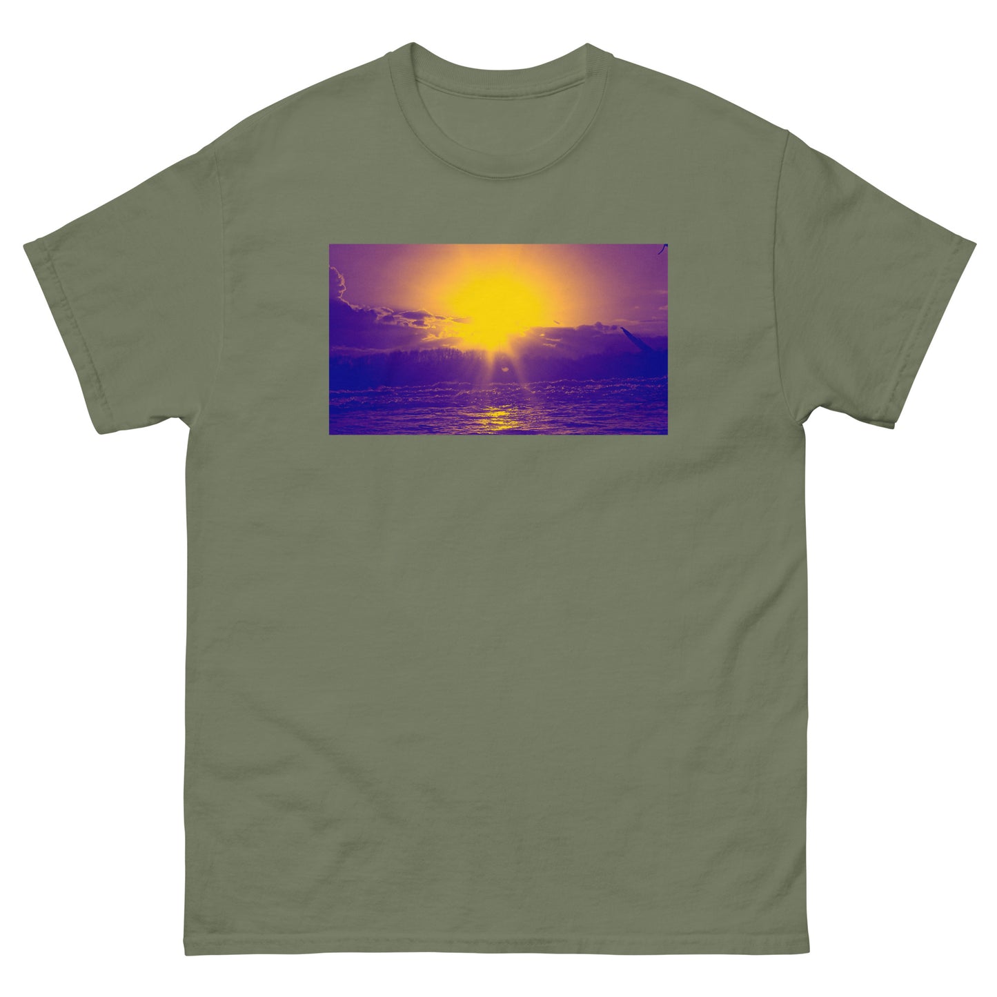 Ocean Sunset purple Men's classic tee