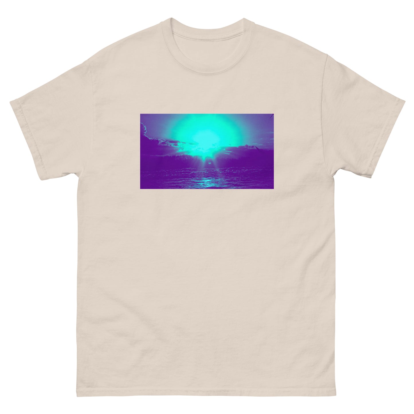 Ocean Sunset blue Men's classic tee