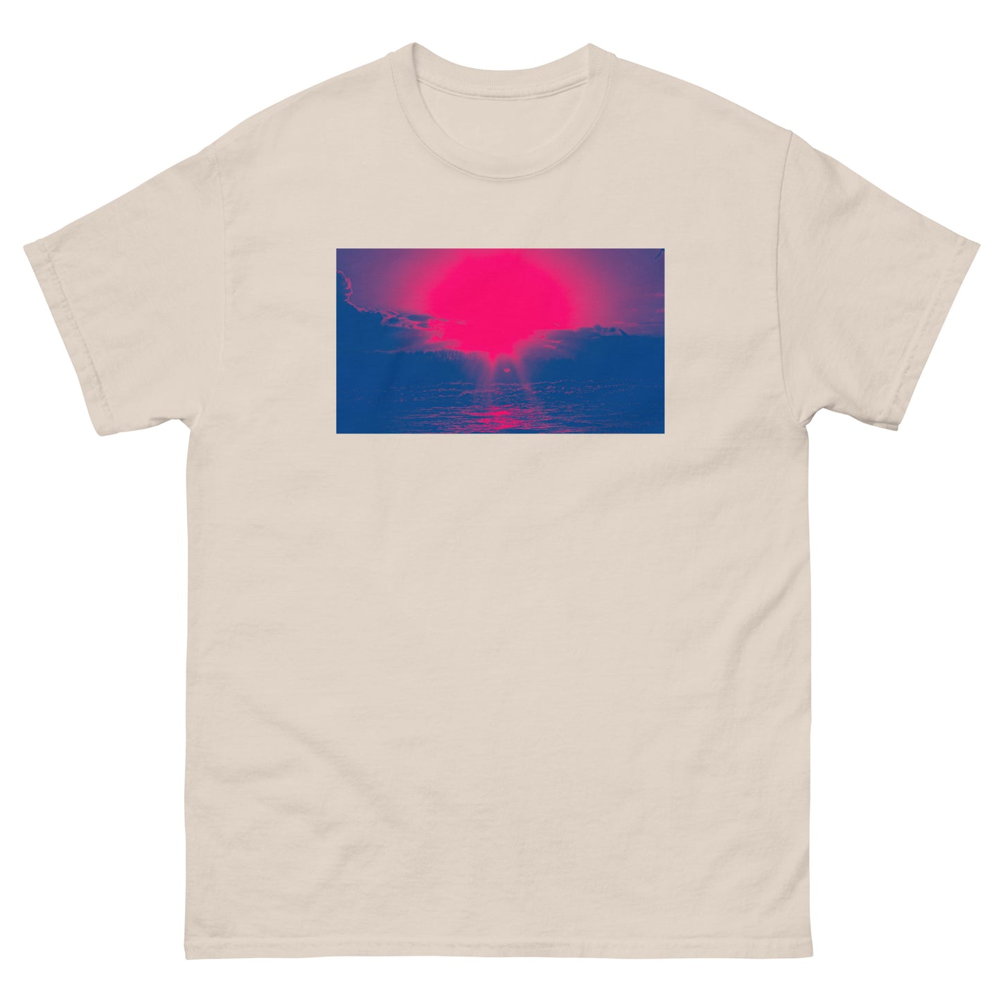 Ocean Sunset red Men's classic tee