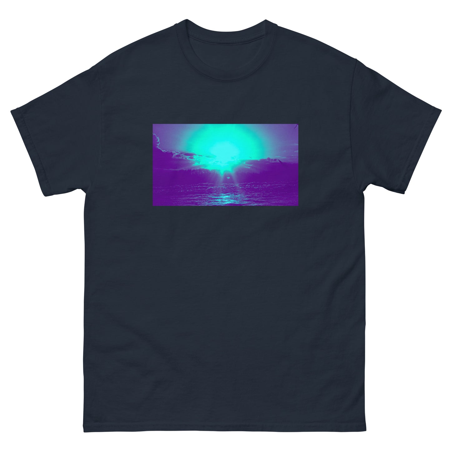 Ocean Sunset blue Men's classic tee