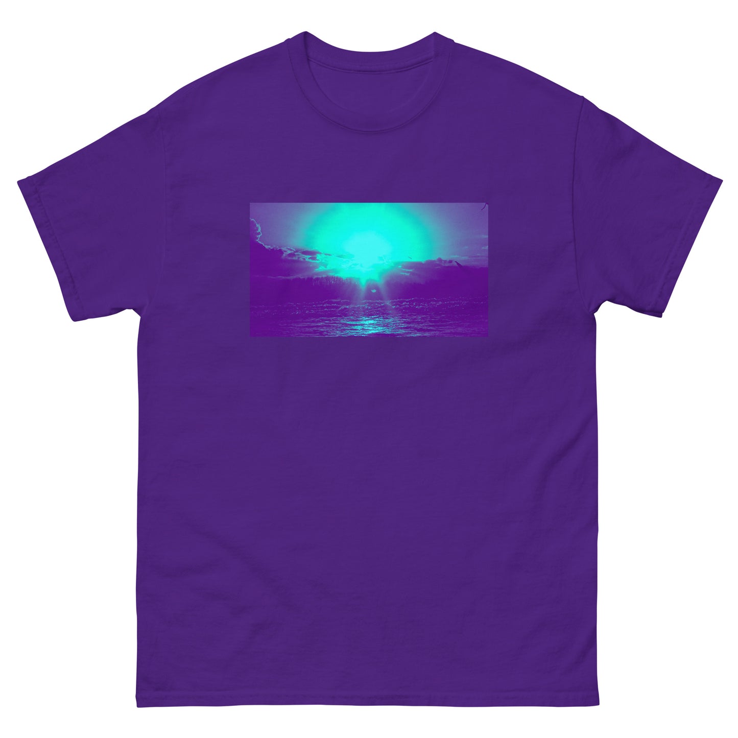 Ocean Sunset blue Men's classic tee