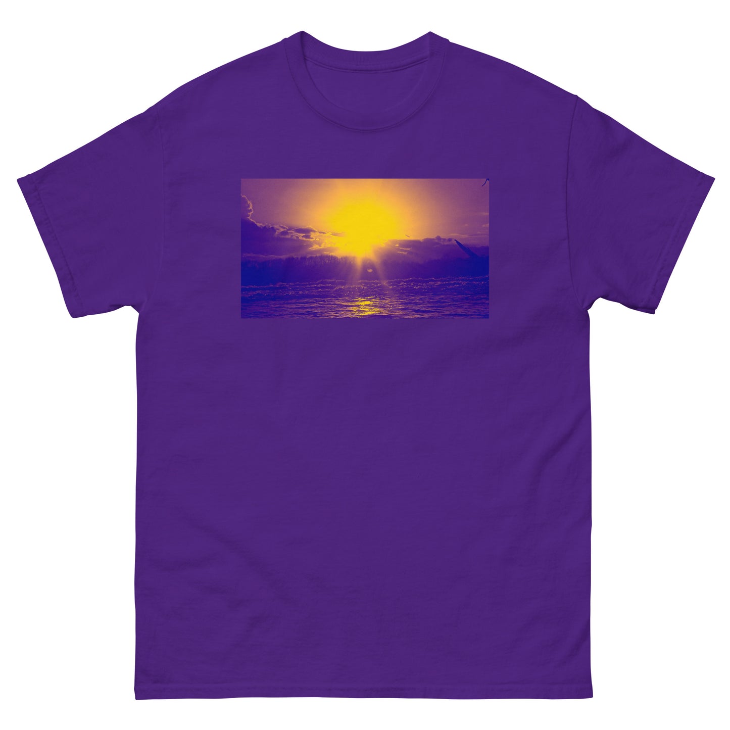 Ocean Sunset purple Men's classic tee