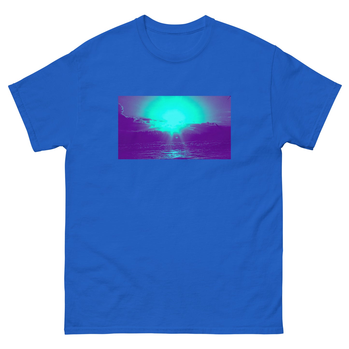 Ocean Sunset blue Men's classic tee