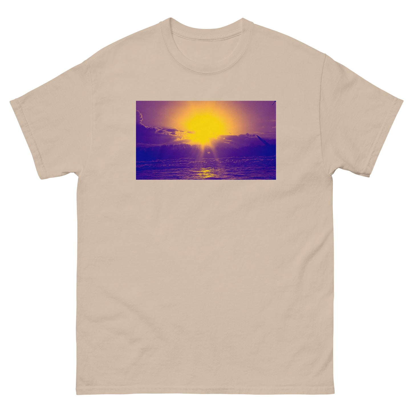 Ocean Sunset purple Men's classic tee